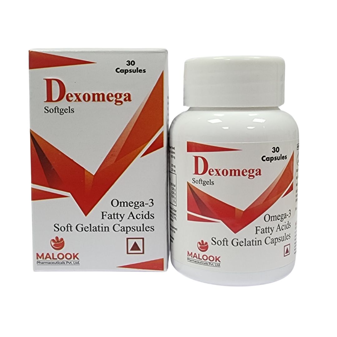 Dexomega Omega 3 - Fish Oil 30 Capsules - Malook Pharma